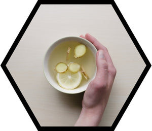 Ginger Honey & Lemon Tea for Cold & Flu