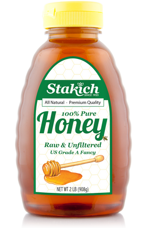 2 lb Liquid Raw Honey