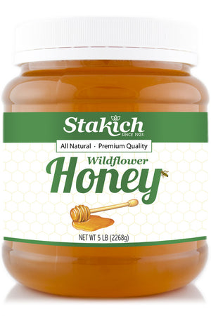 5 lb Liquid Raw Honey