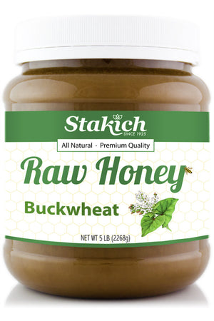 Case of Buckwheat Raw Honey (5 lb) - Stakich