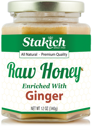 Ginger Enriched Raw Honey