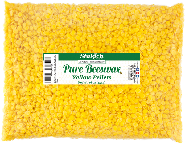 Yellow Beeswax Pellets (40 lb) - Stakich