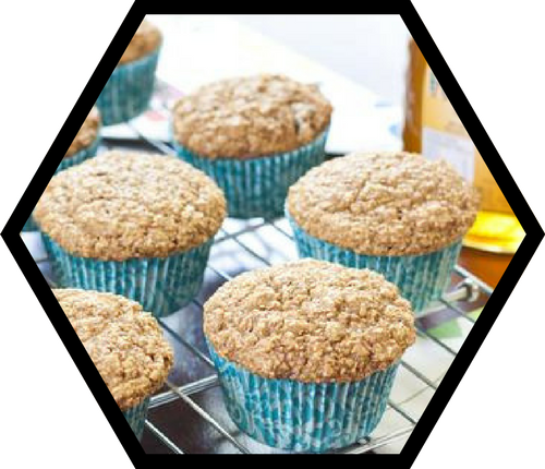 Honey Whole Wheat Bran Muffin Recipe