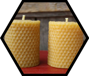 Rolled Beeswax Candles