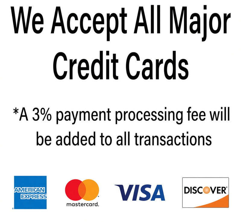 3% Payment Processing Fee