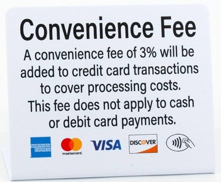 3% Credit Card Processing Fee