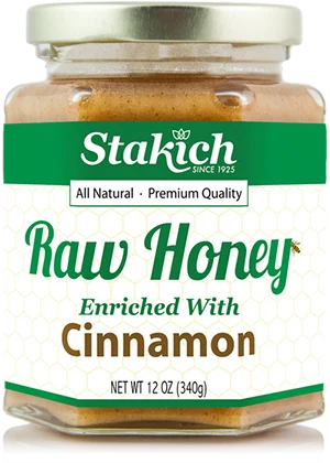 Cinnamon Enriched Raw Honey - Stakich