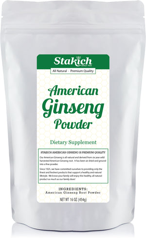 Case of American Ginseng Root Powder (1 lb) - Stakich