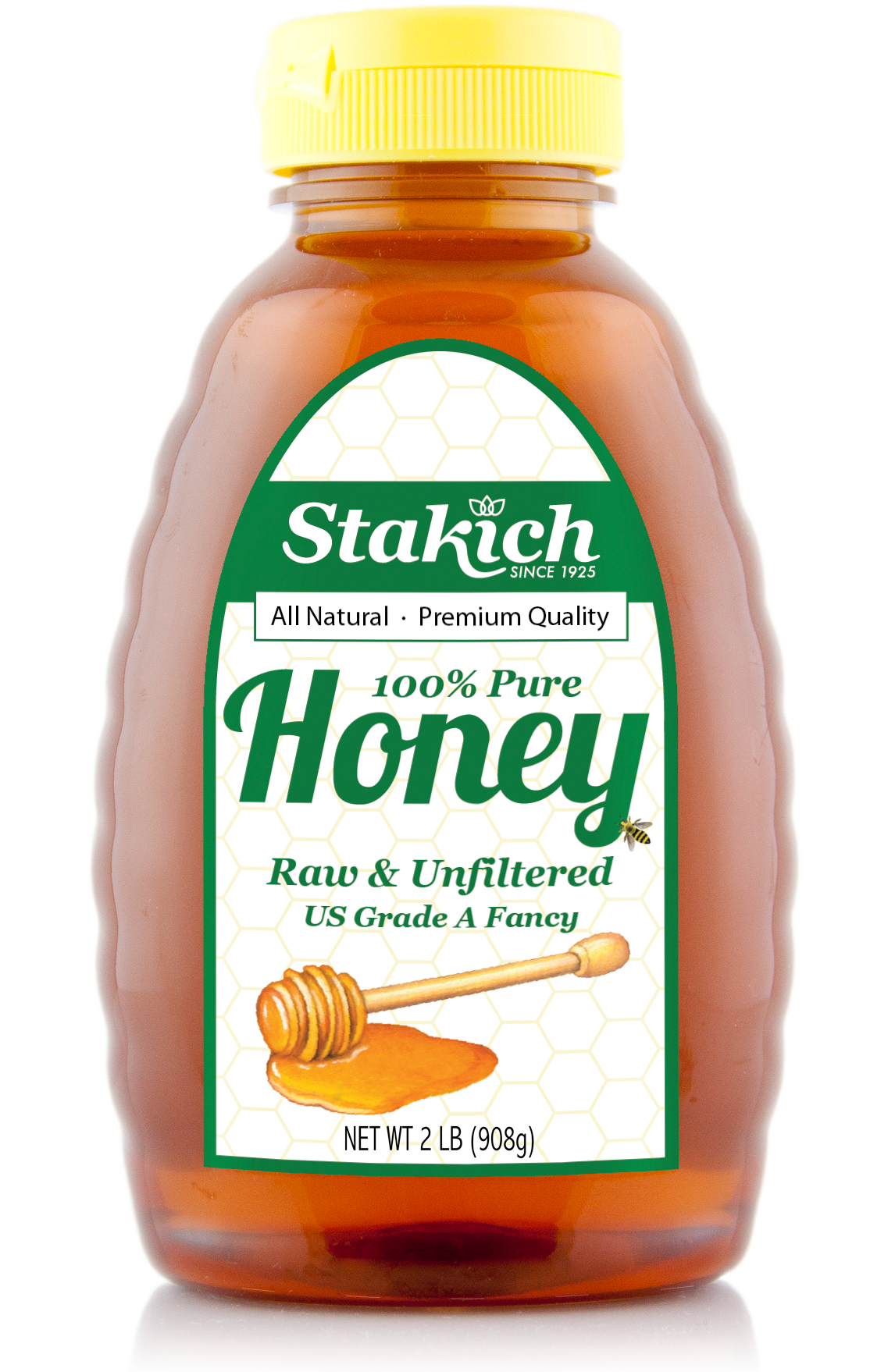 1 lb Liquid Raw Honey