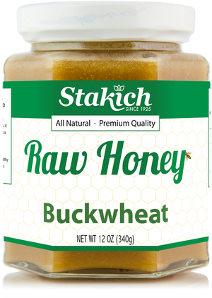 Case of Buckwheat Raw Honey (12 oz) - Stakich