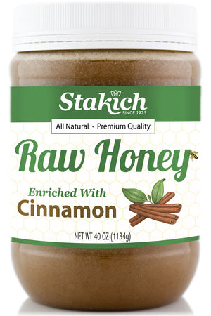 Cinnamon Enriched Raw Honey - Stakich