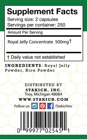 Royal Jelly Capsules - 500mg