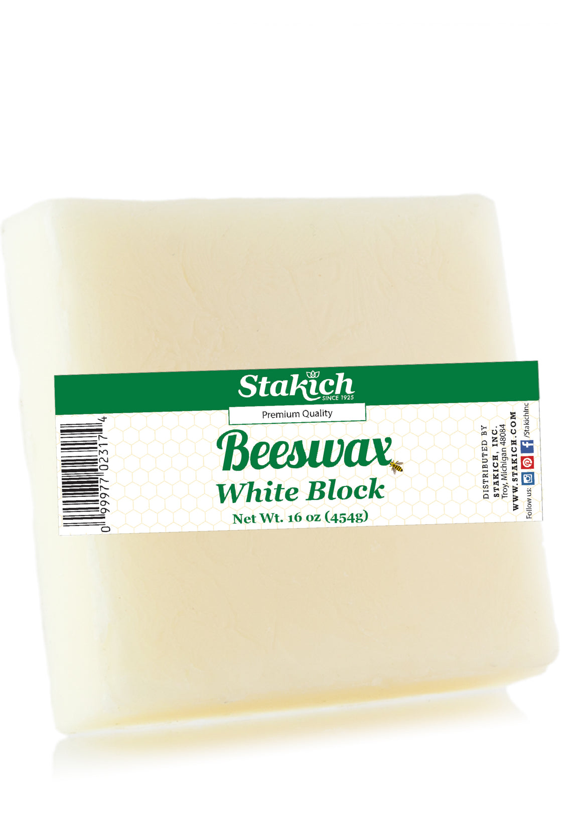 White Beeswax Blocks (40 lb)